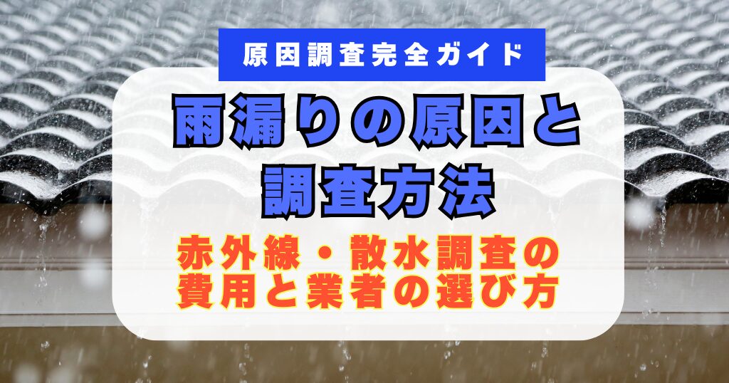 雨漏り原因調査