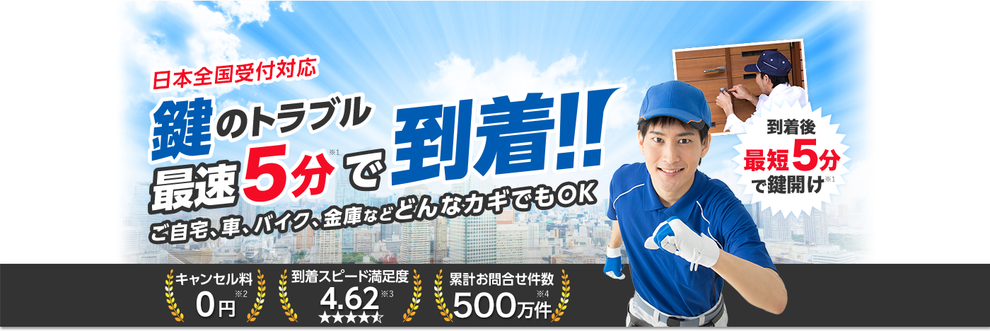カギ110番｜全国対応・24時間365日対応の鍵屋